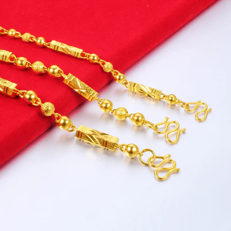 Men's Electroplated 18K Gold Necklace Hexagonal Buddha