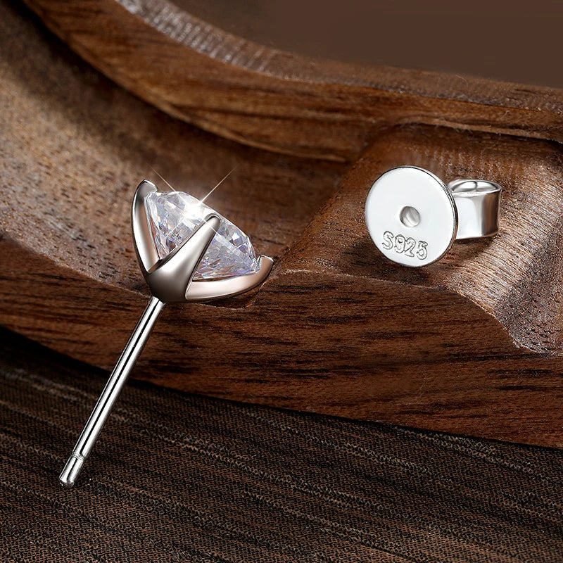 KNOBSPIN Moissanite Earring 0.2-2ct D VVS1 GRA
