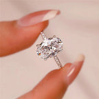 1/2/3/4CT Oval Cut Full Moissanite Engagement Rings
