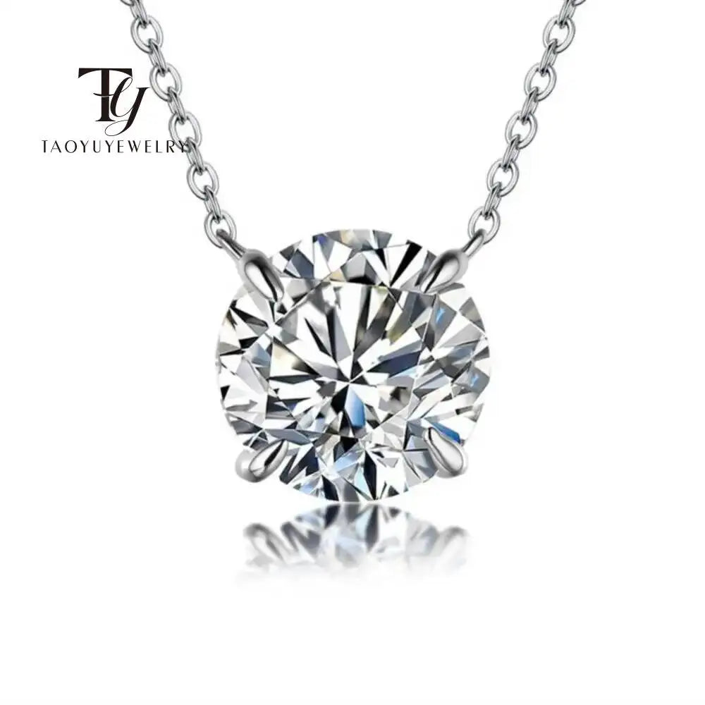 Moissanite Dia 6.5mm 0.5-5CT Woman Pendant Sier