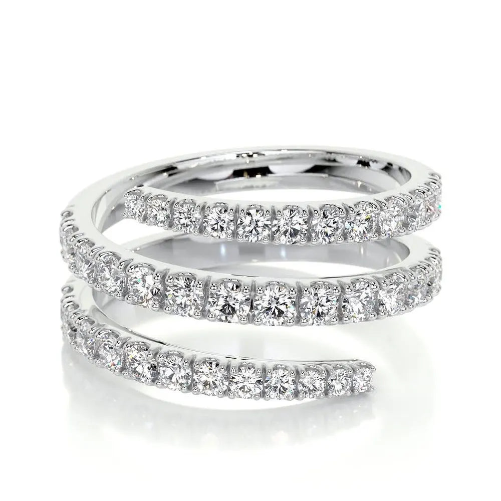 Knobspin D VVS1 Moissanite Wedding Rings for Women