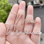 Duoying Zirconia Initial Letters Necklaces Women