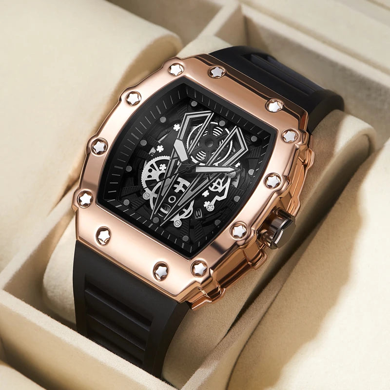 Foreign Trade Watch Large Dial For Men Quartz - Rose gold2