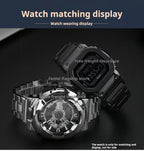 Quick Metal Modified watchband Case Suit For Casio.