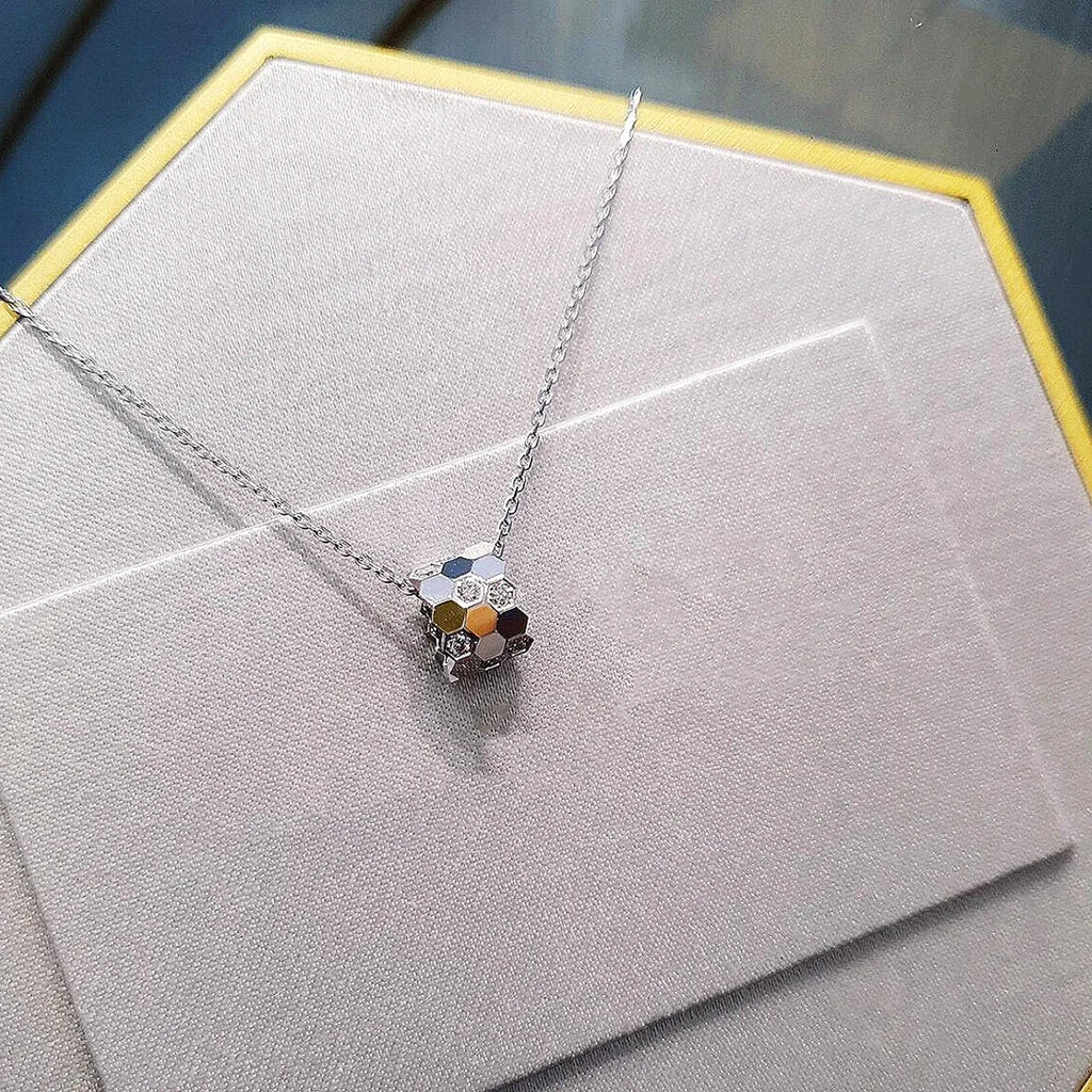 S 925 sterling silver diamond studded 18K gold premium