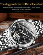 Olevs Automatische mechanische Uhr für Herren Datum