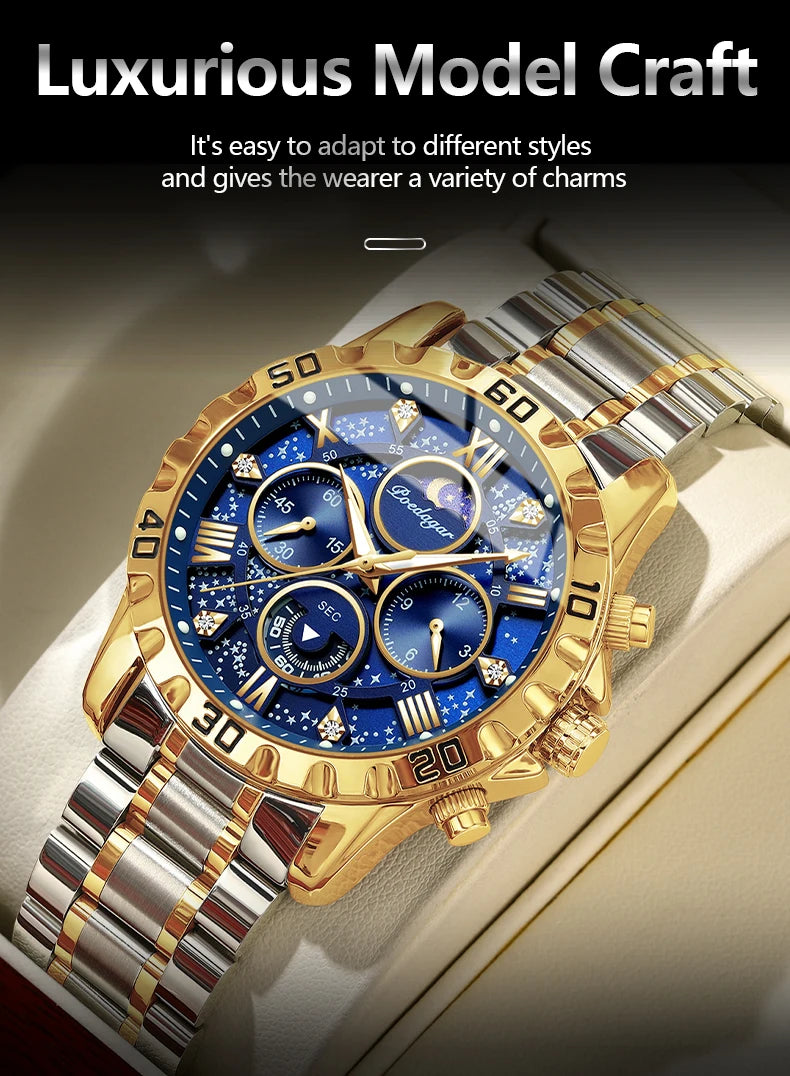 Poedagar Luxury Man Watch Waterproof Luminous.