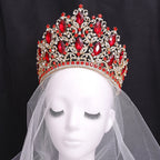 Luxus-Hochzeitstiara für die Braut, Kristall-Strass