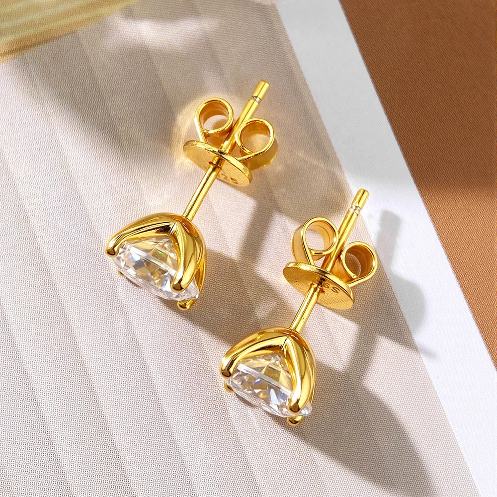 OEVAS Real 0.2CT-3CT D Color Moissanite Four Claws