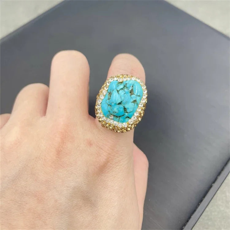Raw Unique Irregular Turquoise Crystal Jewelry
