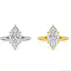 Moissanitring Silber 925 Sterling vergoldet