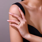 Jiuzuan Moissanit Ring, S925 Silber, 18K Weißgold