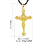 Eudora 925 Sterling Silver Jesus Cross Necklace.