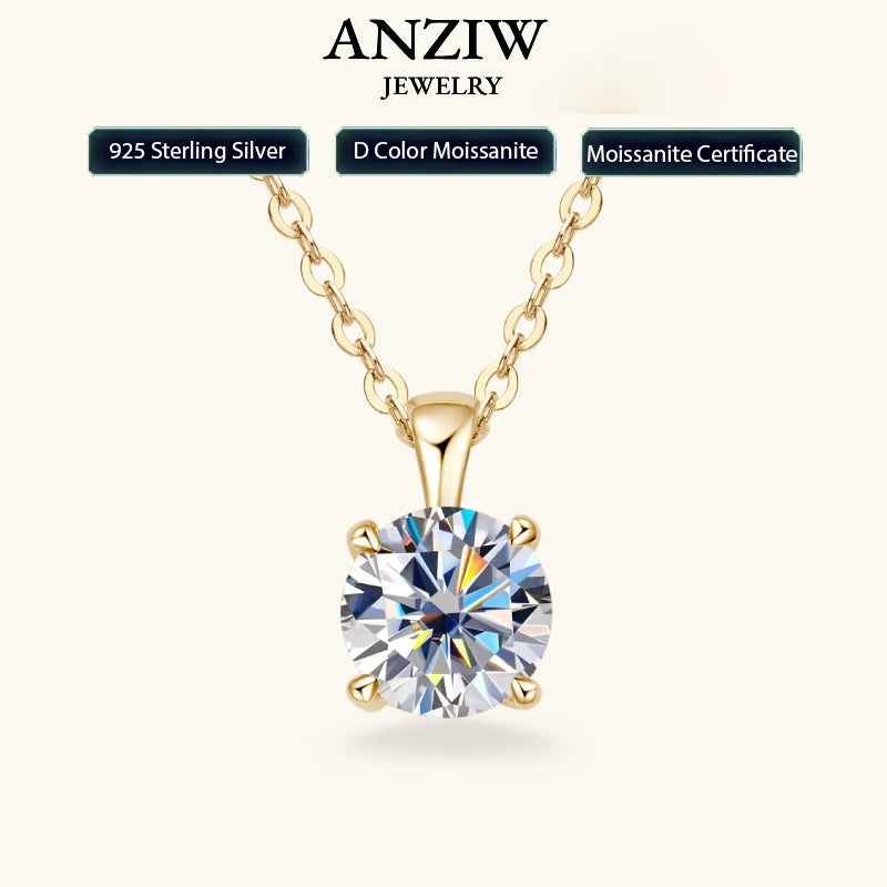 1.0 carat 2ct 3ct D Moissanite Solitaire Drop