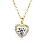 Pendentif Cœur pour Femme en Or 18 carats 100% Véritable