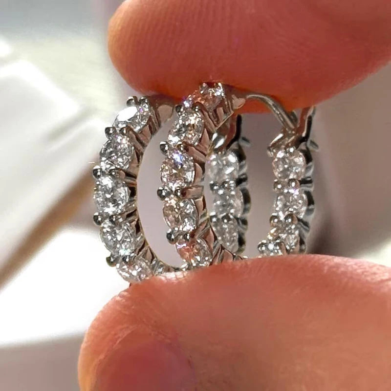 Lnkry Sparkling Full Moissanite Earring 14k