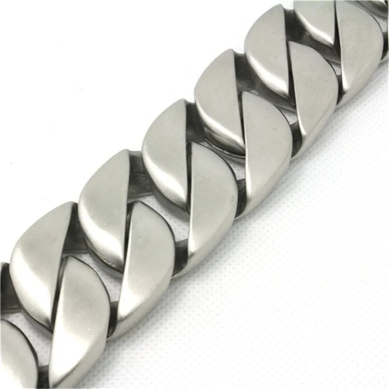 Huge Heavy Mat Cool Man  Bracelet 316L Stainless