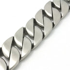 Grand Bracelet pour Homme, Acier Inoxydable 316L, Modèle Lourd et Tendance