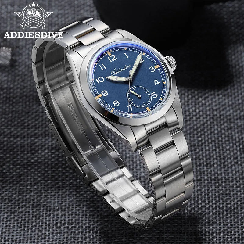 Addiesdive Men's Watch 36mm Waterproof 100m Quartz