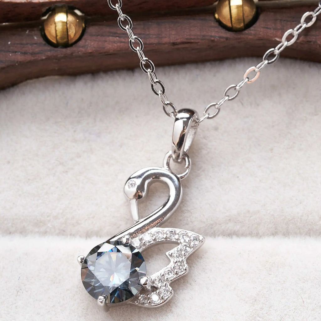 Real Moissanite Necklace 1CT 925 Sterling Silver