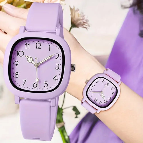 1/3/10PCS Fashion Silicone Band Women Quartz Watches