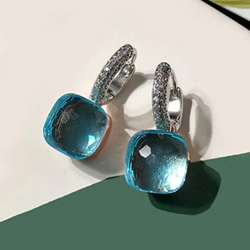 Pure 925 Sterling Silver Candy Style 21 Colors Pink - Clear sky blue