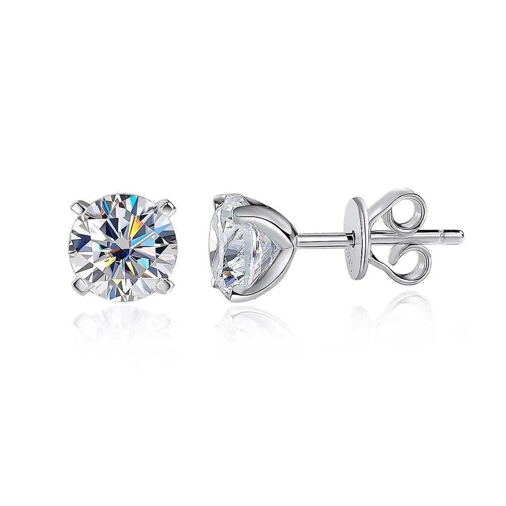KNOBSPIN Moissanite Earring 0.2-2ct D VVS1 GRA