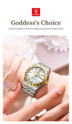 Poedagar Casual Damen-Armbanduhr Leuchtend Wasserdicht