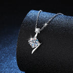 1.0 carat women moissantie pendant necklace for.