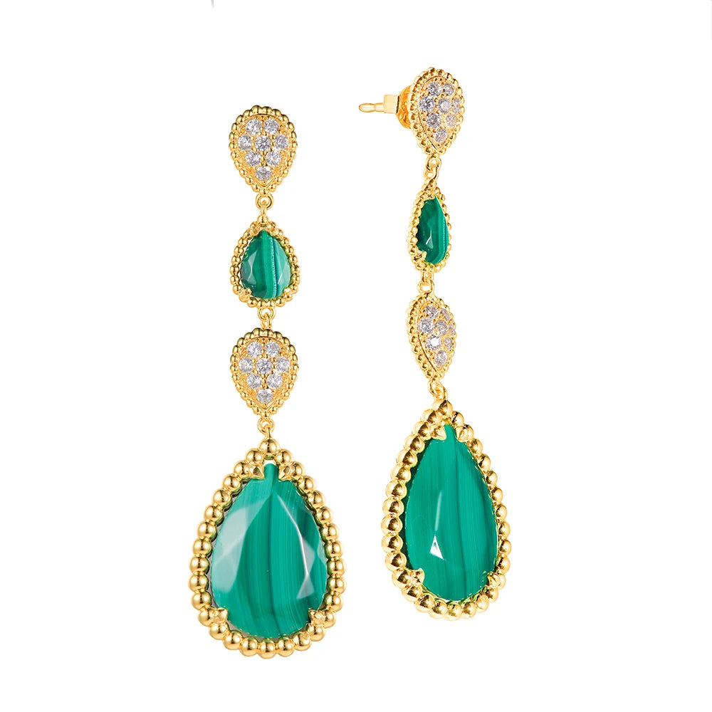 Apir Garnet Water Drop Earrings for Woman Bohemian
