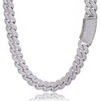 Hhiok Thick 18mm Wide Inlaid Zircon Iced Cuban