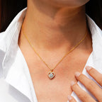 Pendentif Cœur pour Femme en Or 18 carats 100% Véritable