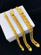 Natural 18 K Gold Color Twists Bracelet for Women