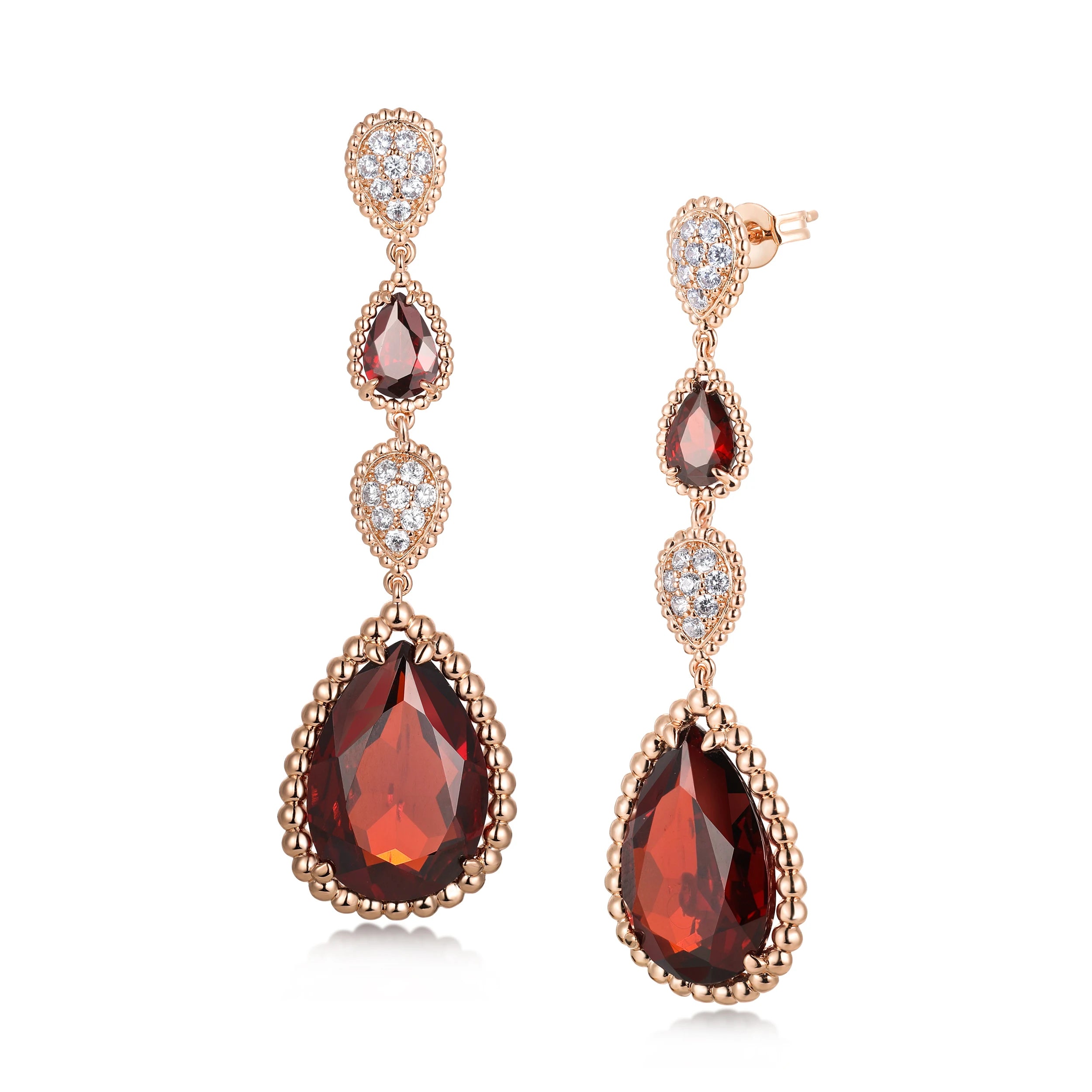 Apir Garnet Water Drop Earrings for Woman Bohemian