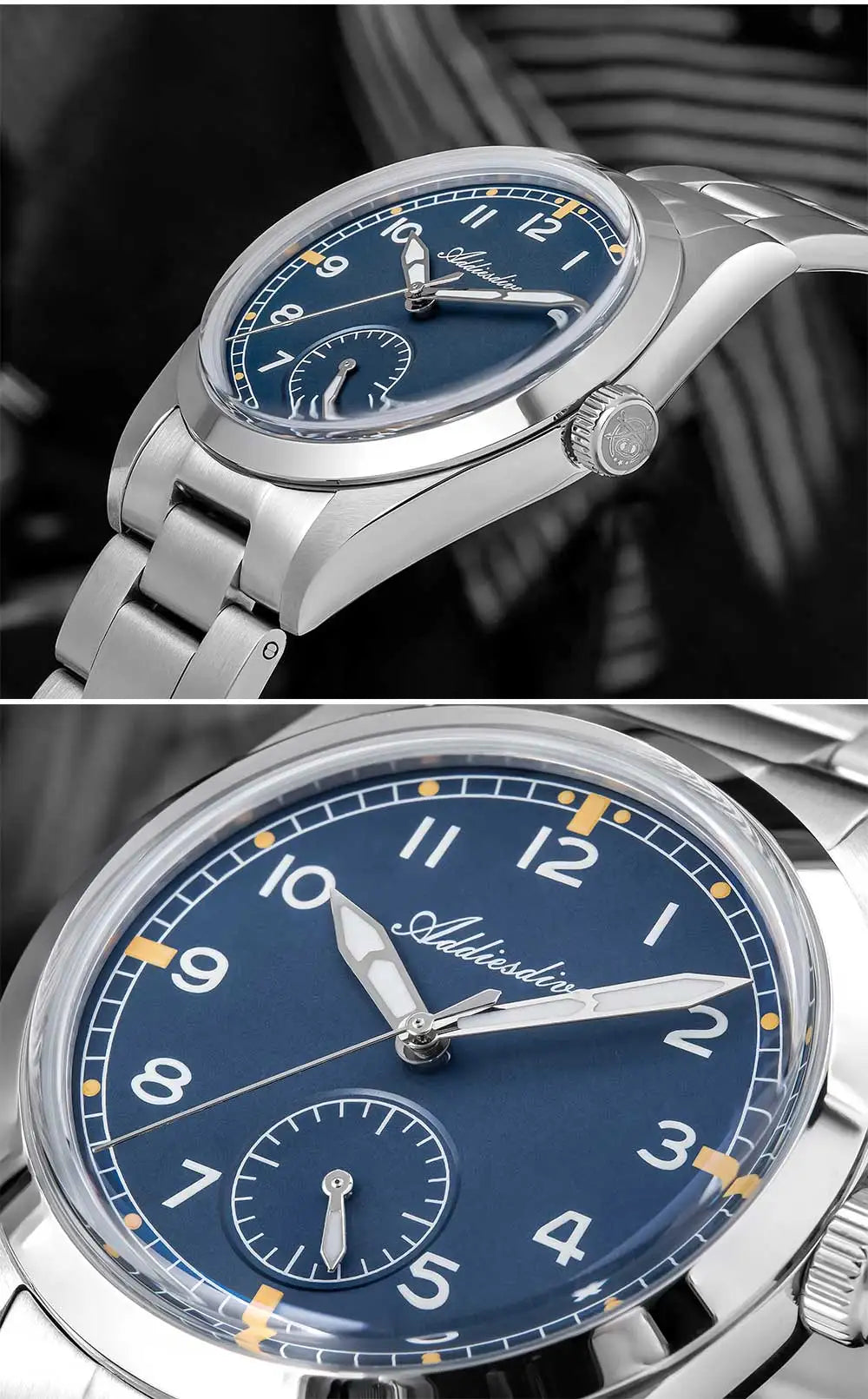 Addiesdive Men's Watch 36mm Waterproof 100m Quartz