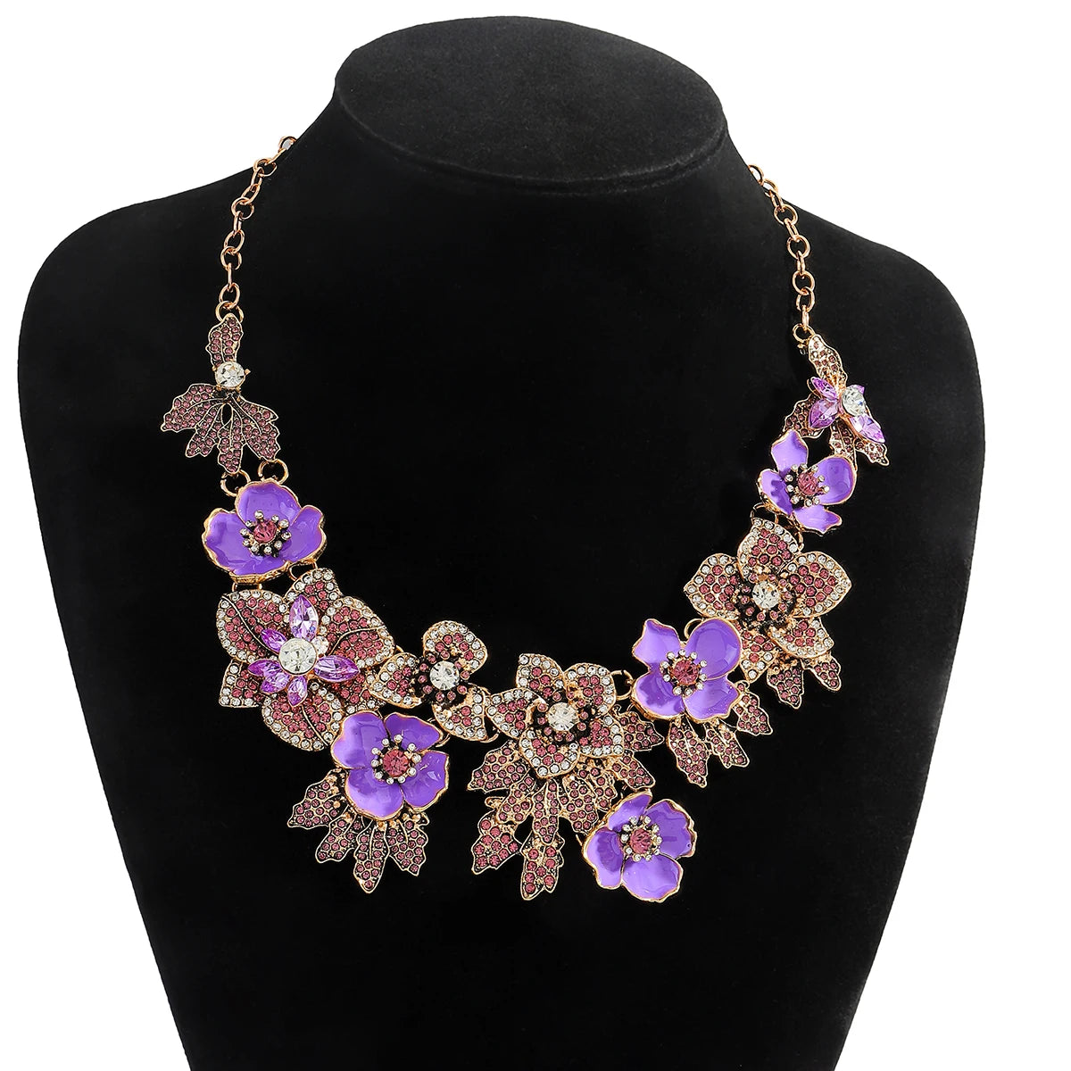 Vedawas 2026 Spring Fashion Alloy Flowers Necklace