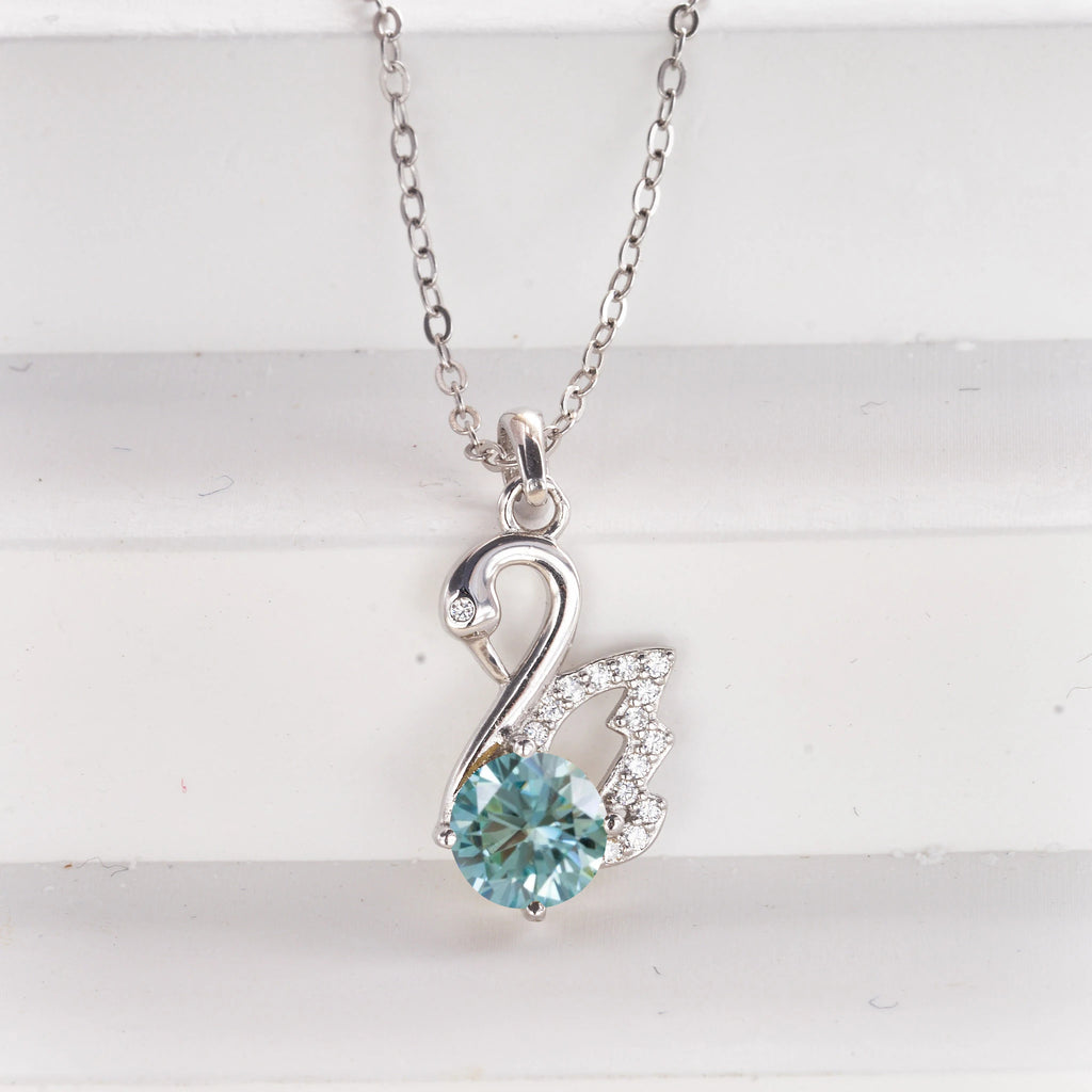 Real Moissanite Necklace 1CT 925 Sterling Silver