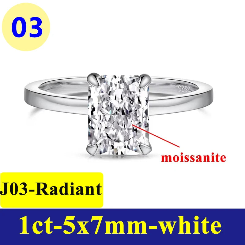 1-3CT Moissanite D Color VVS Diamond Women's Oval - add-box / J03-radiant-1ct / 7, add-box / J03-radiant-1ct / 8, add-box / J03-radiant-1ct / 5, add-box / J03-radiant-1ct / 6, add-box / J03-radiant-1ct / 9, add-bag / J03-radiant-1ct / 9, add-bag / J03-radiant-1ct / 7, add-bag / J03-radiant-1ct / 8, add-bag / J03-radiant-1ct / 5, add-bag / J03-radiant-1ct / 6