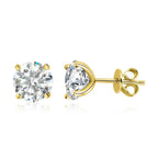 TY 925 Sterling Silver 0.2-3CT Rose Gold Color - gold color / 2CT and  2CT, gold color / 3CT and  3CT, gold color / 1CT and  1CT, gold color / 1.5CT and  1.5CT, gold color / 0.5CT and  0.5CT, gold color / 0.8CT and  0.8CT, gold color / 0.2CT and  0.2CT, gold color / 0.3CT and  0.3CT