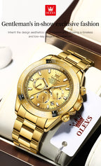 Olevs 6638 Montre Automatique Mécanique Originale pour Homme, Tendance