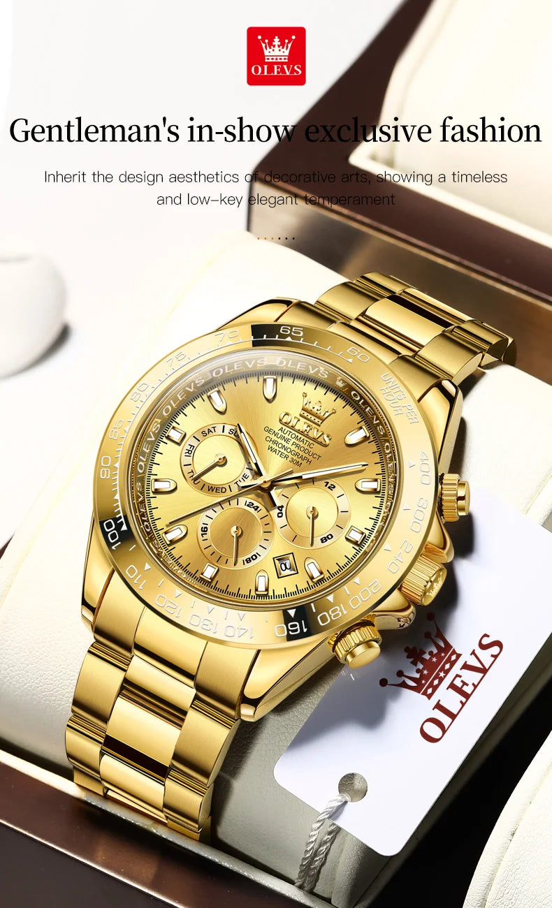 Olevs 6638 Fashion Men's Original Automatic Mechan