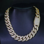 Bling Zircon Cuban Link Chain for Men Iced out.