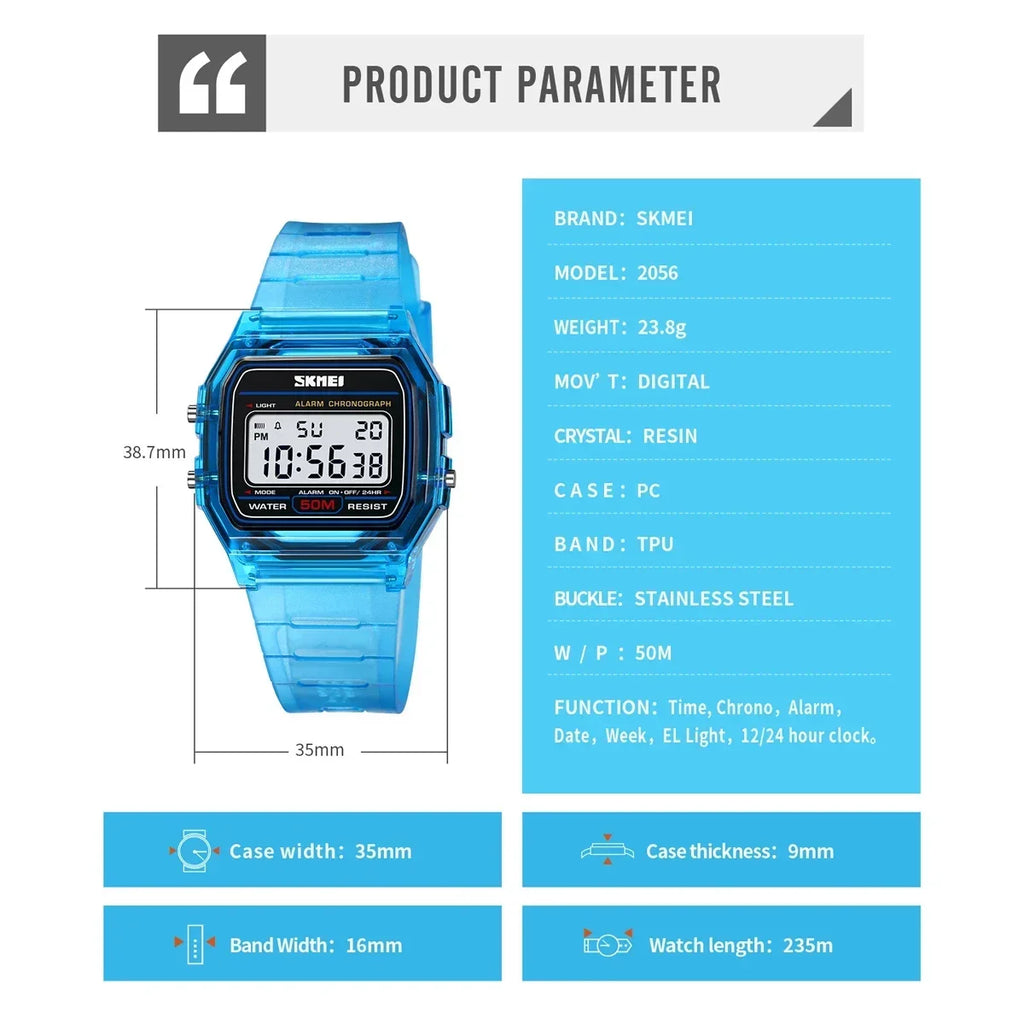 SKMEI 2056 Waterproof Sports Watch for Men Women