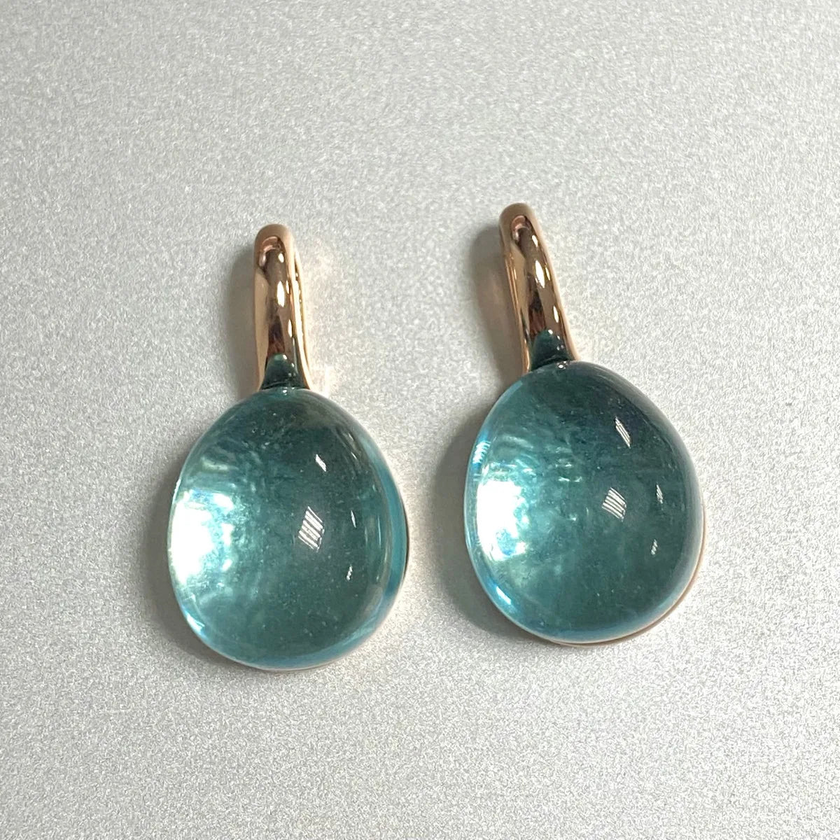 Women  Classic Waterdrop Earrings Simple Gold