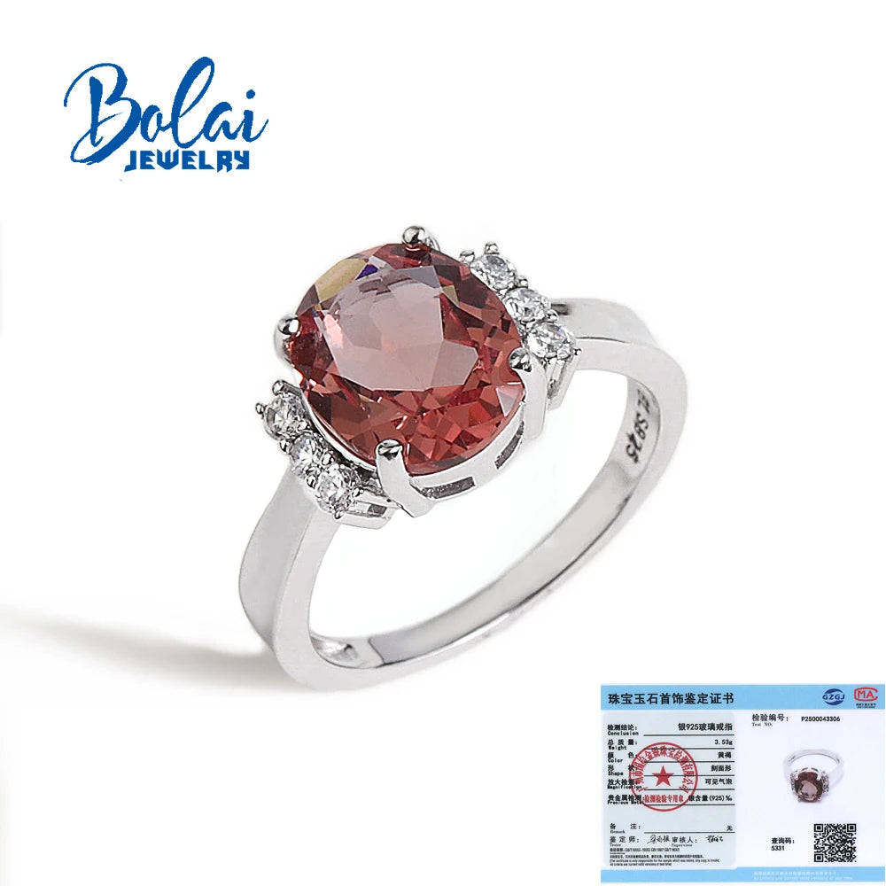Simple design 925 Sterling silver ring  synthetic
