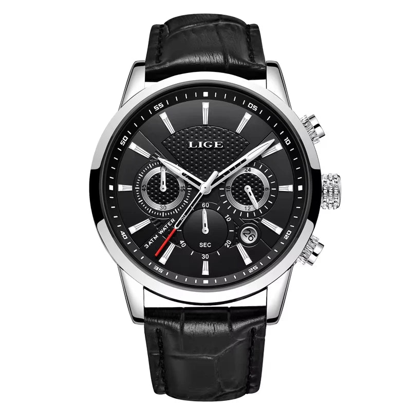Lige Mens Watches Luxury Waterproof Sport Man