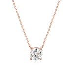 Smyoue 1-5CT Halskette aus Roségold mit Moissanit