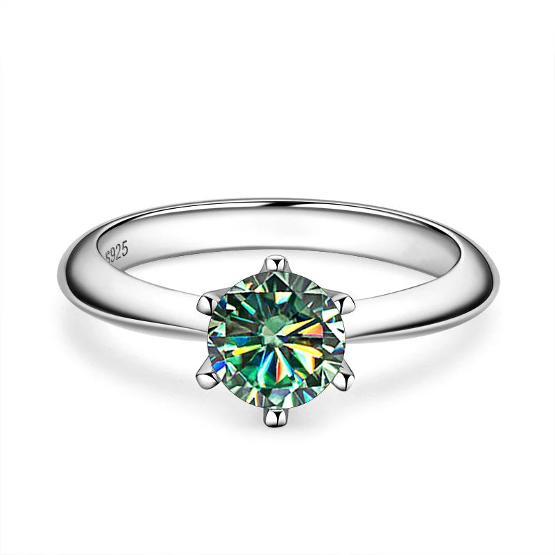 GRA Certified Moissanite Ring VVS1 Lab Diamond