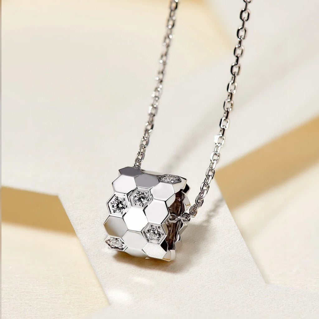 S 925 sterling silver diamond studded 18K gold premium