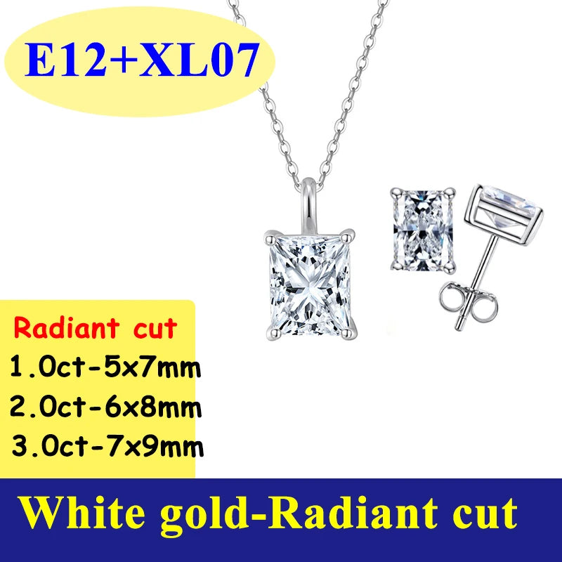 0.5-3CT D Color VVS1 Moissanite Diamond Women's